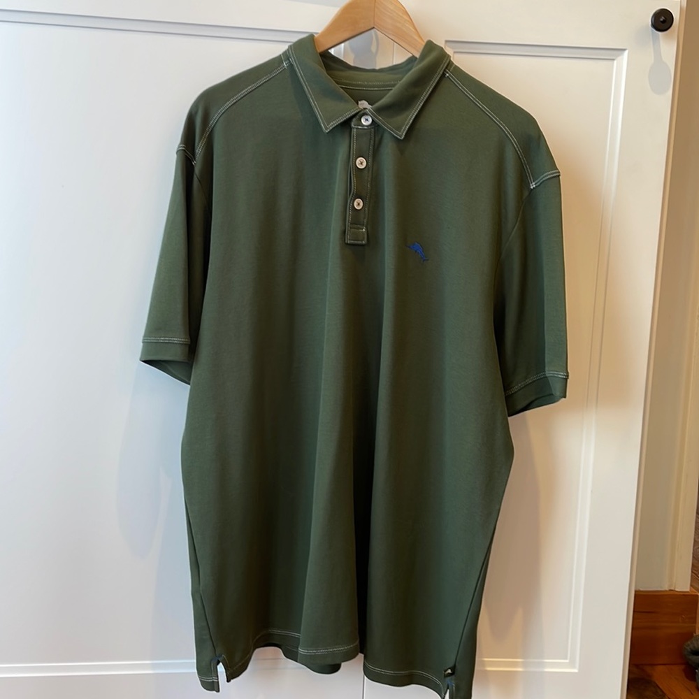 Tommy Bahama 🦈 Polo, green, IslandZone, XXL